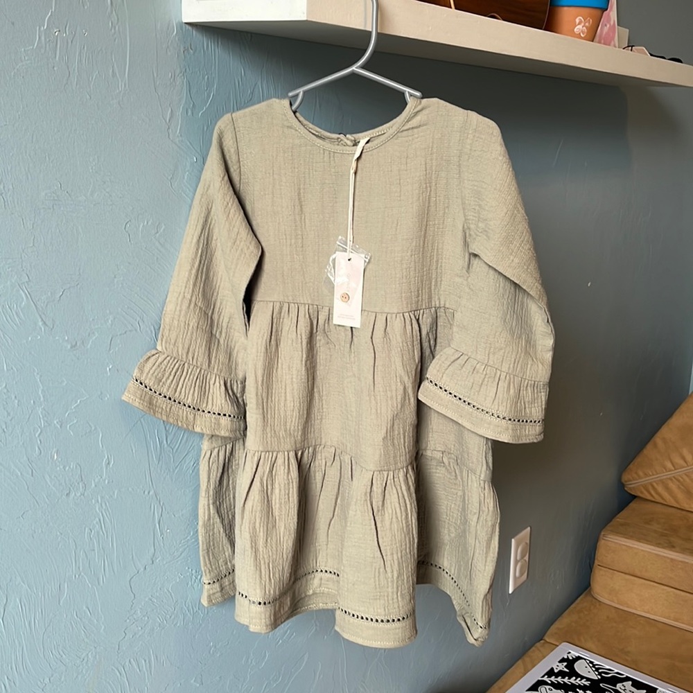 Quincy Mae Belle Dress in Fern